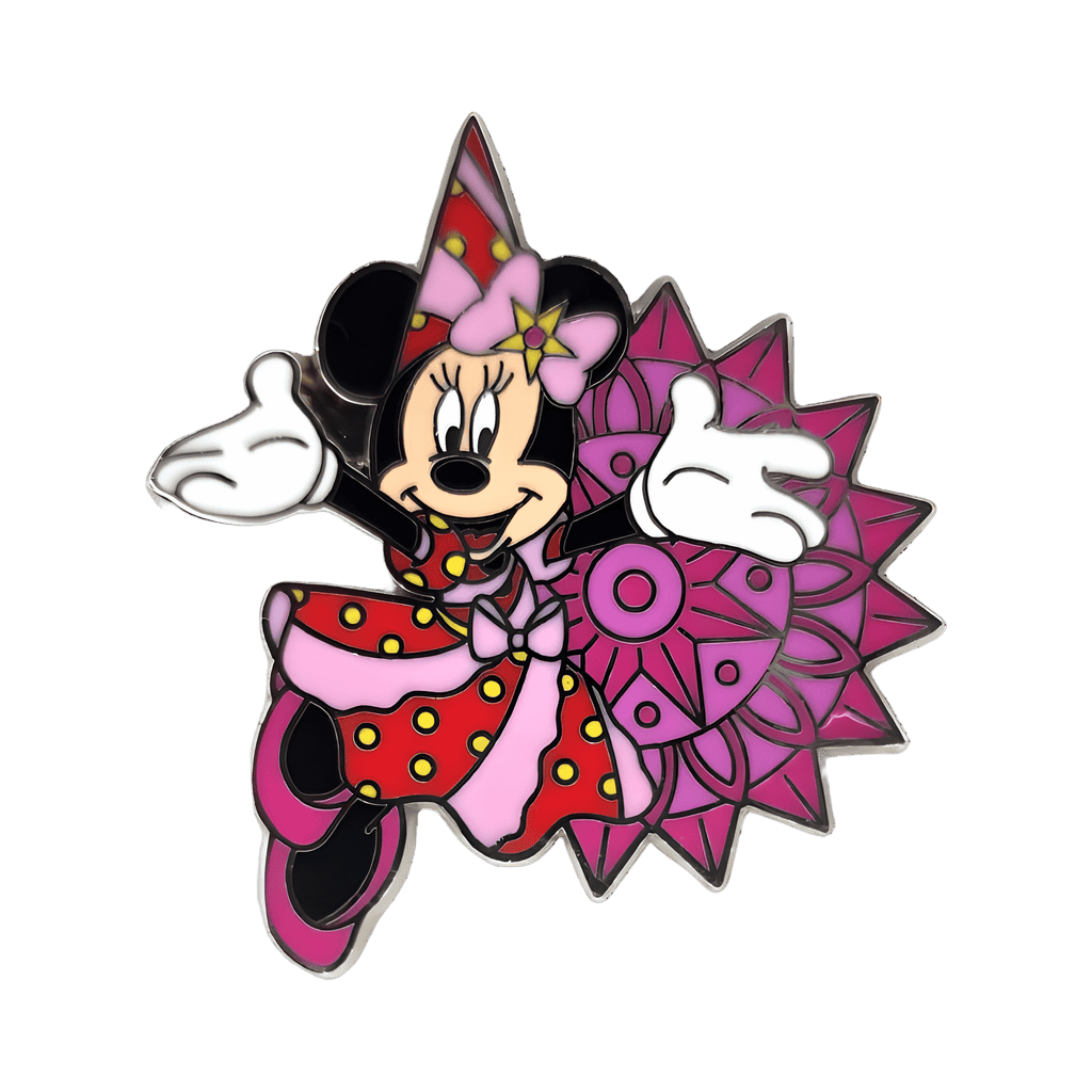 Minnie in Pink and Red Dress Disney pin
