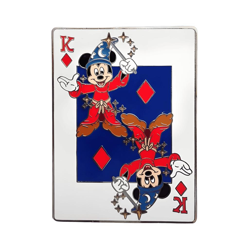 Sorcerer Mickey Mouse King of Diamonds Disney pin