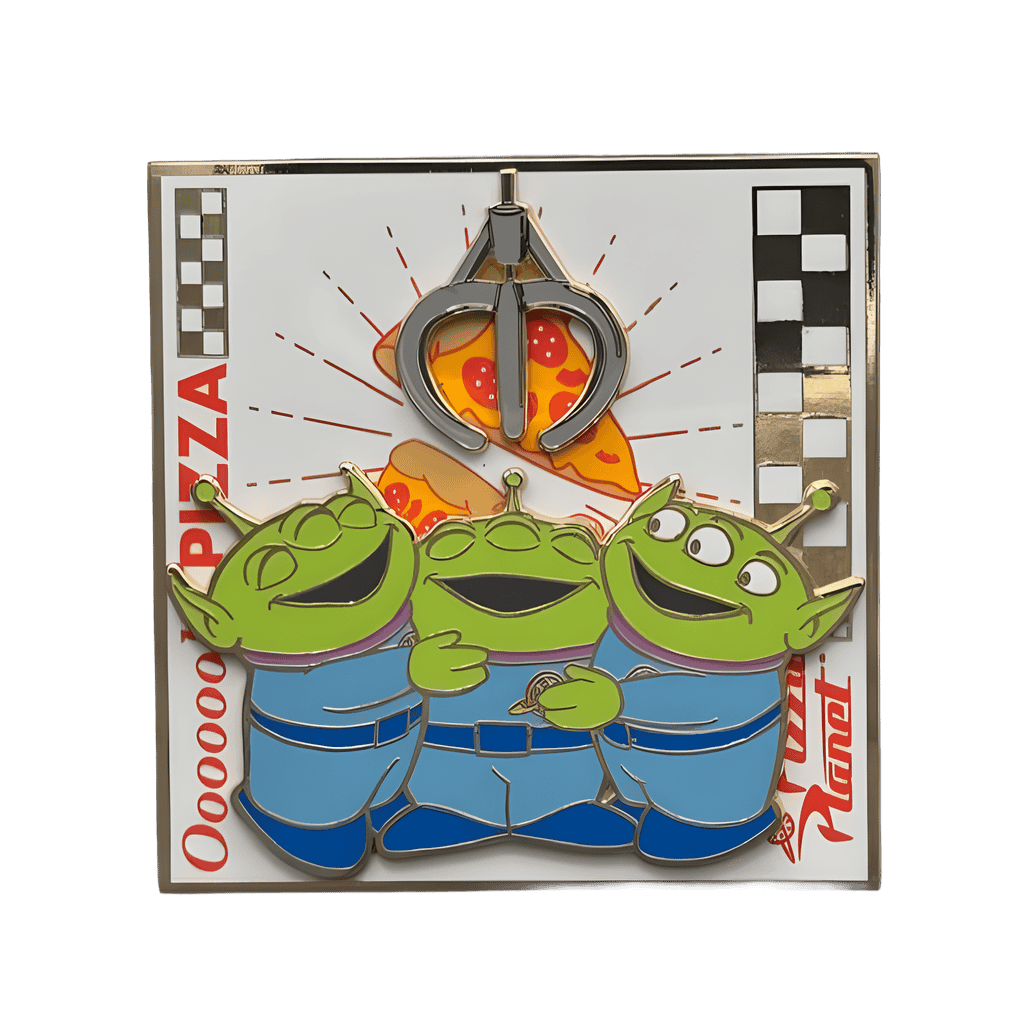Oooh Pizza! Toy Story - LGM (Little Green Men) Aliens Disney pin