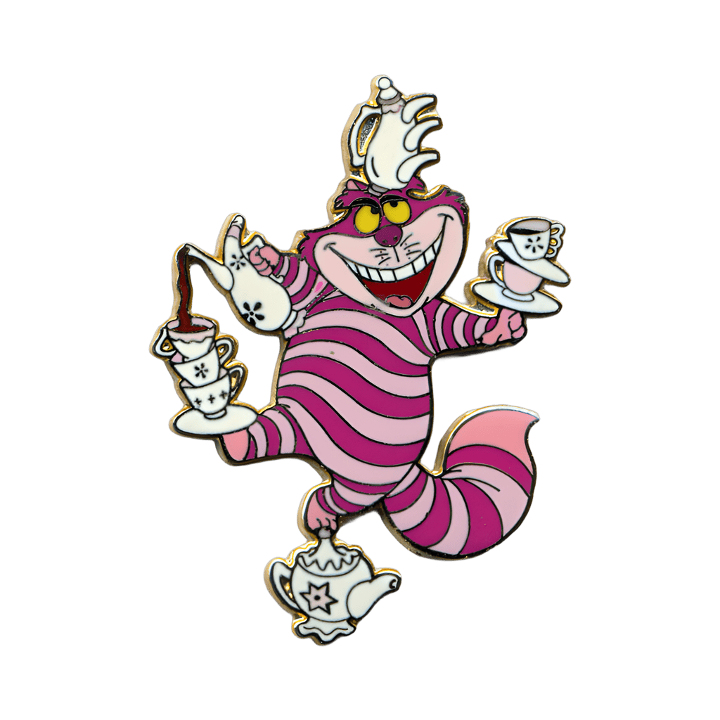 Cheshire Cat Balancing Teapots Disney pin