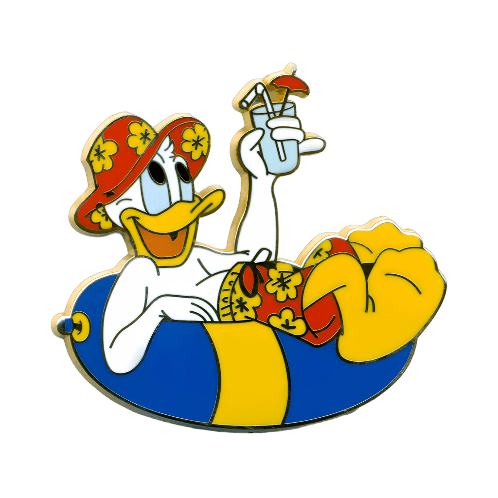 Donald in an Inner Tube Disney pin