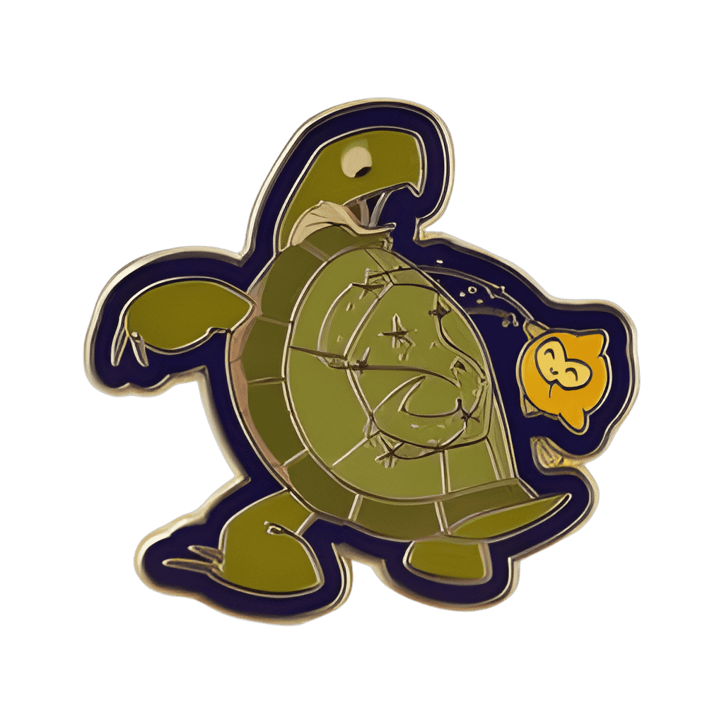 Star with Turtle Disney pin