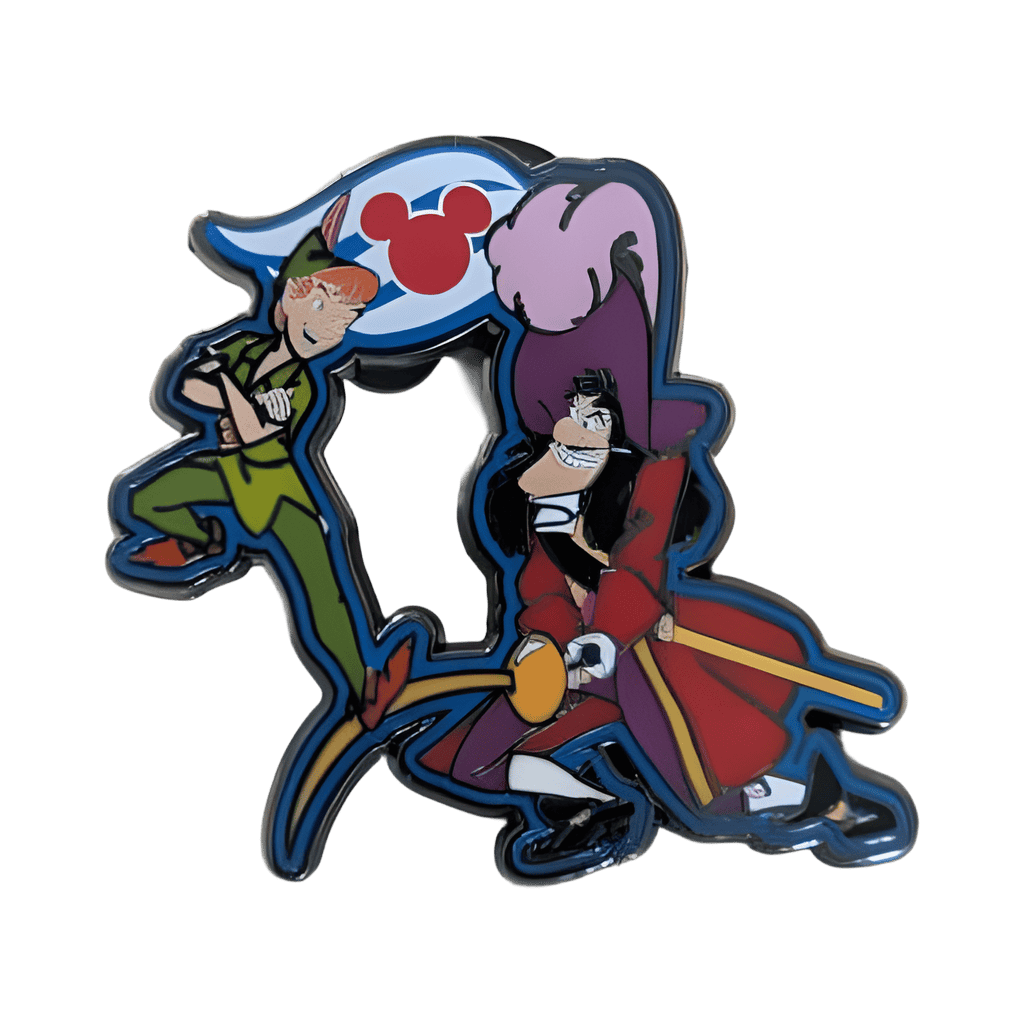 Peter Pan And Captain Hook Fighting Disney pin