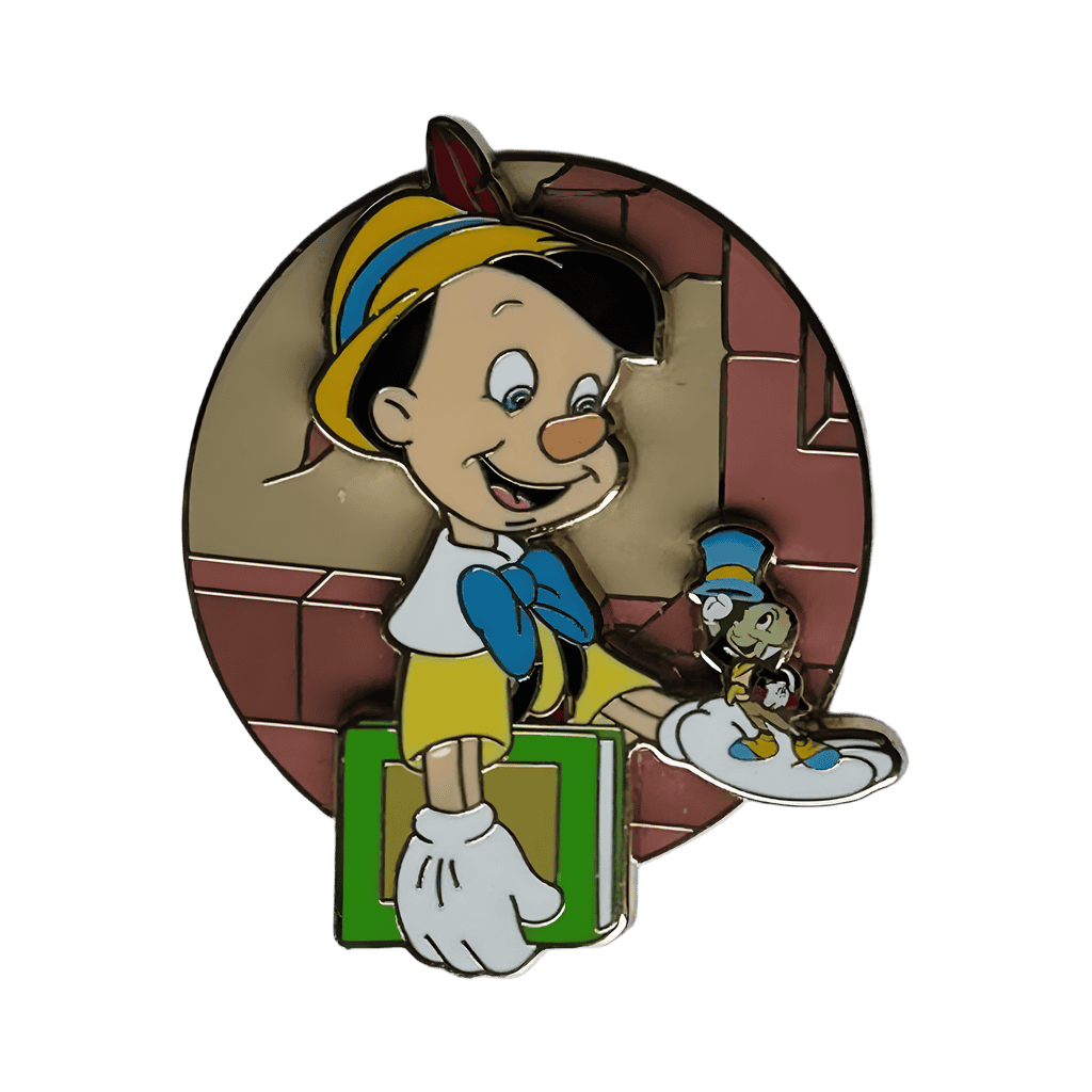 Pinocchio and Jiminy Disney pin