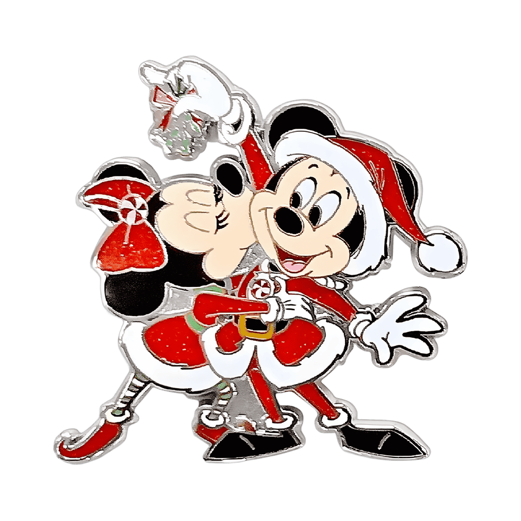 Santa Mickey and Minnie Mouse Disney pin