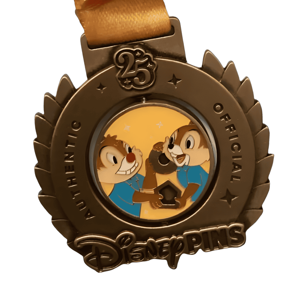 Chip & Dale / Top Trader Spinner as a Medal Disney pin