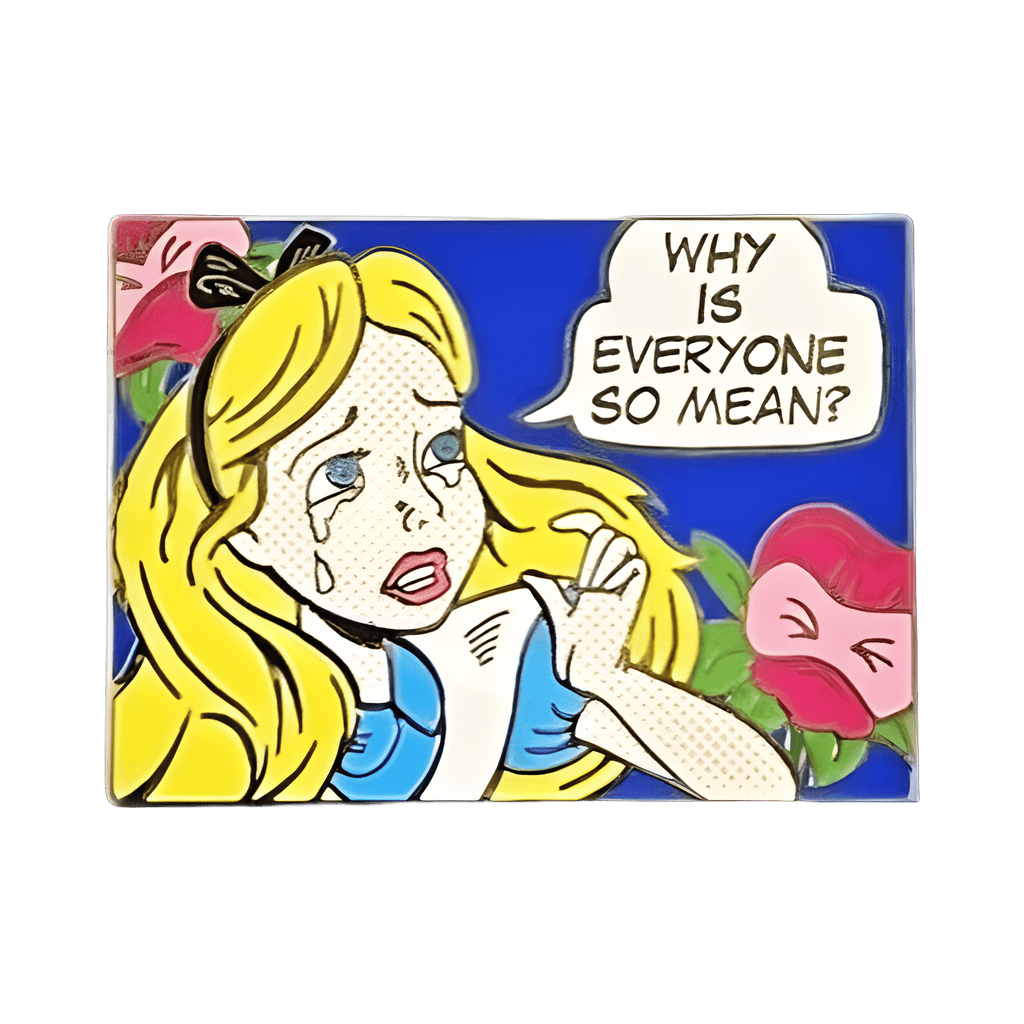 Alice with flowers Disney pin