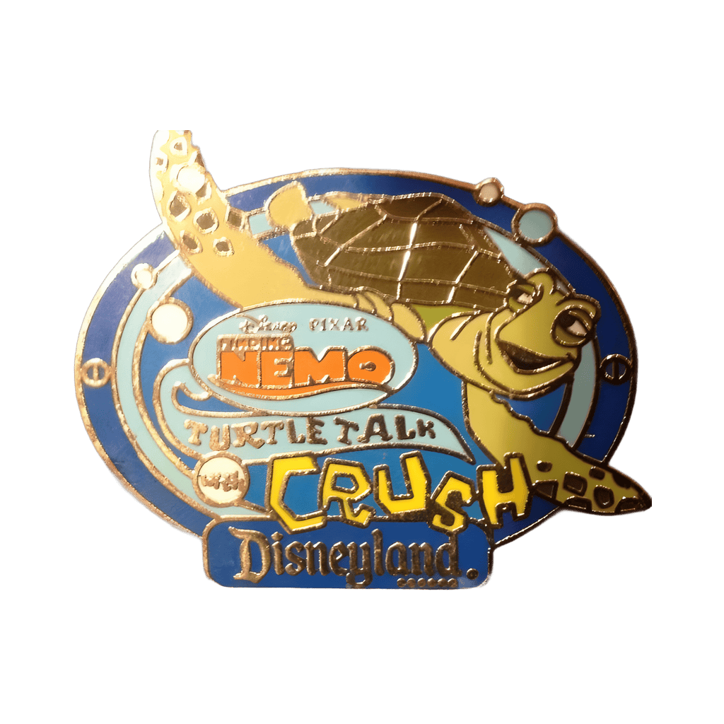 Turtle Talk with Crush (Blue Border) Disney pin