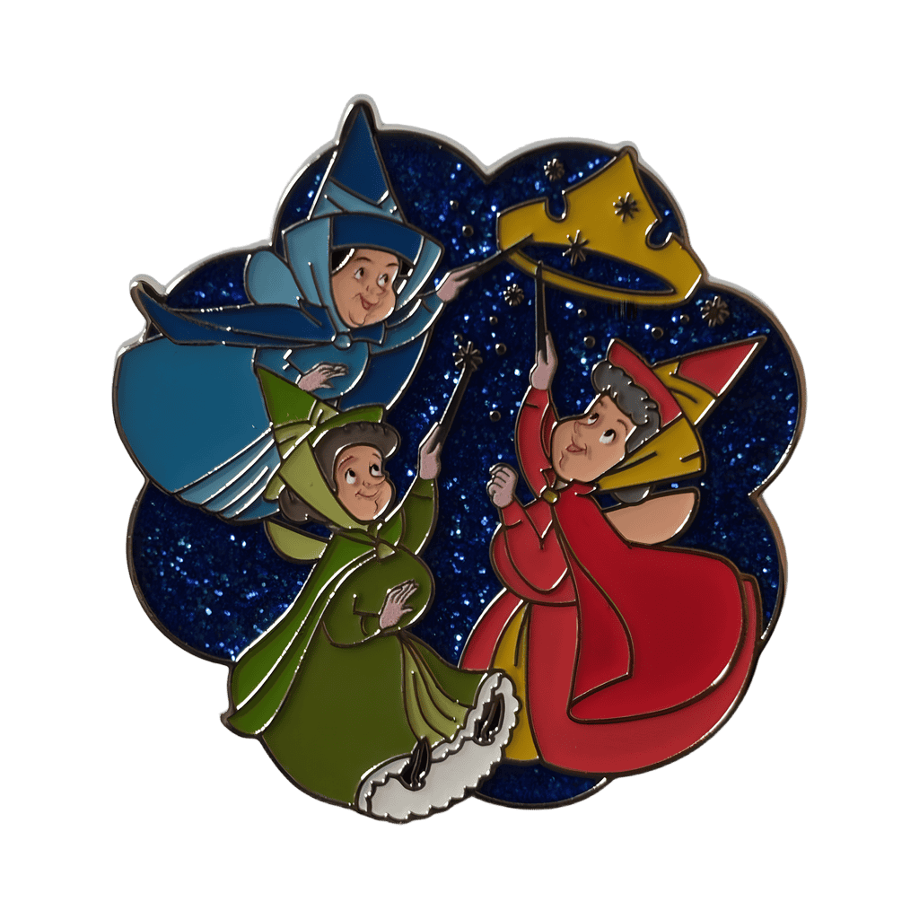 Sleeping Beauty — Three Good Fairies with Crown Disney pin