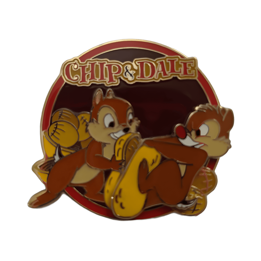 Chip and Dale Cracking a Nut Disney pin