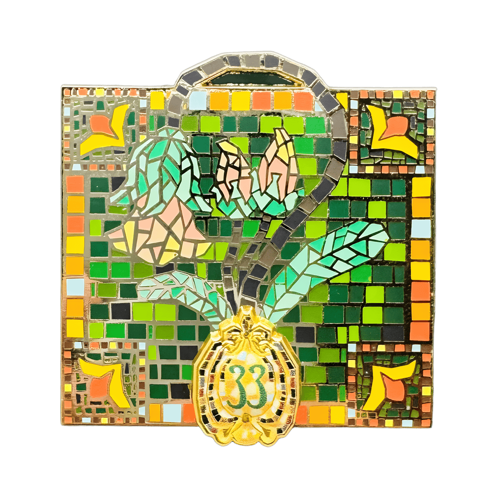 Flower - Emerald 55th Anniversary Disney pin