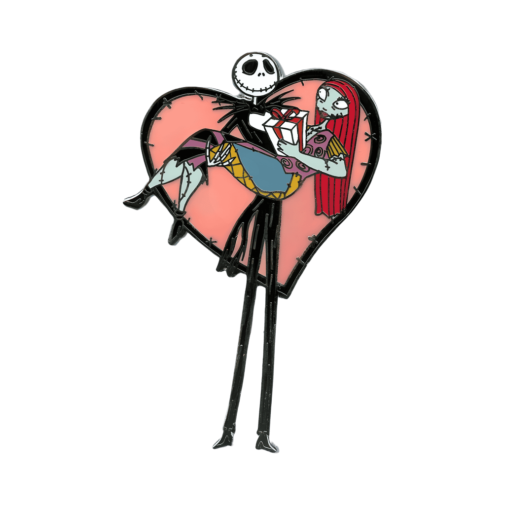 Jack & Sally Heart Disney pin