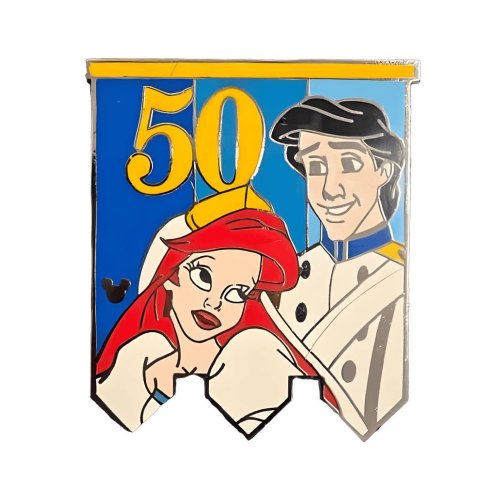 Ariel and Eric Disney pin