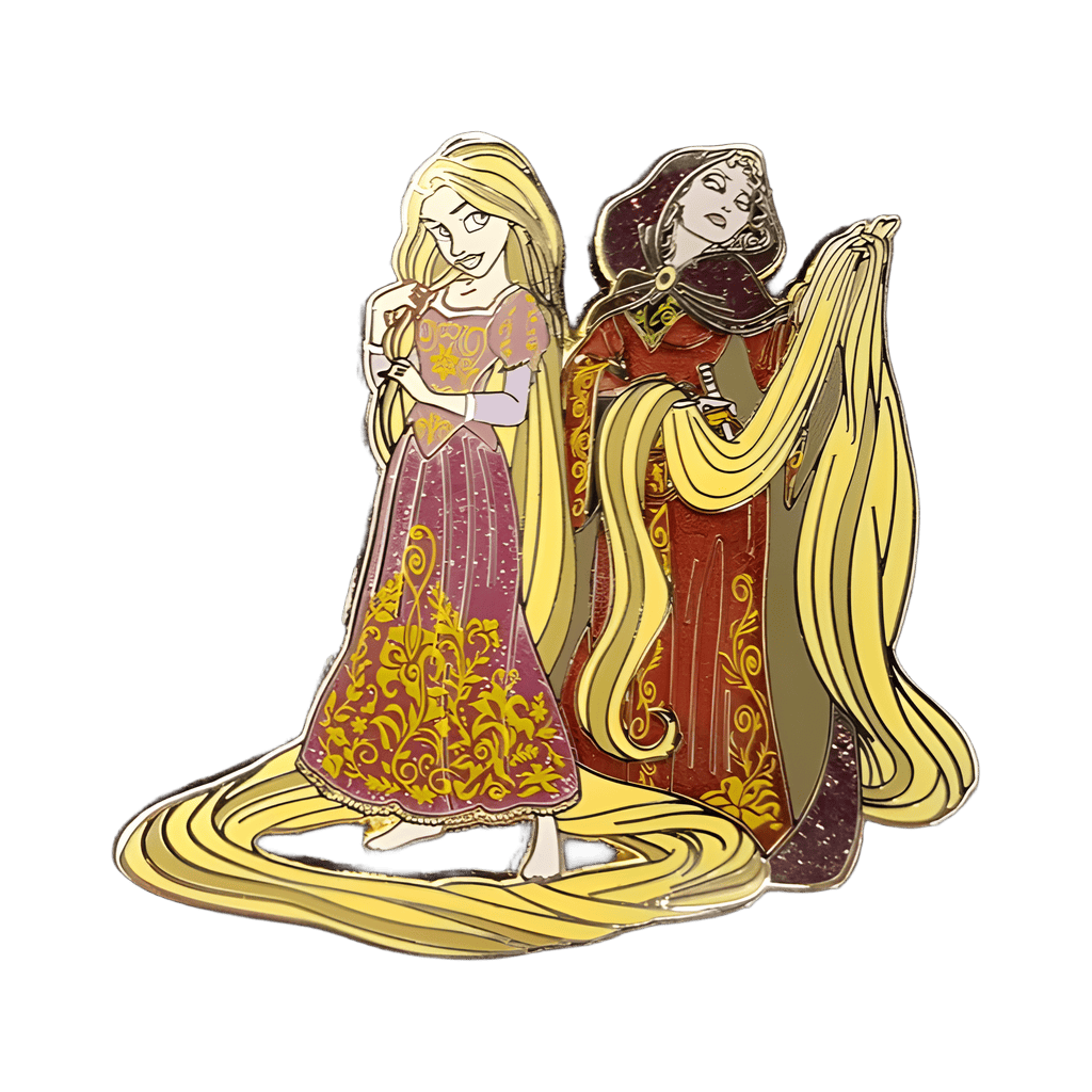 Rapunzel and Mother Gothel Disney pin