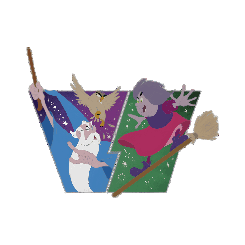 Merlin vs Madam Mim Set - Full Set Disney pin