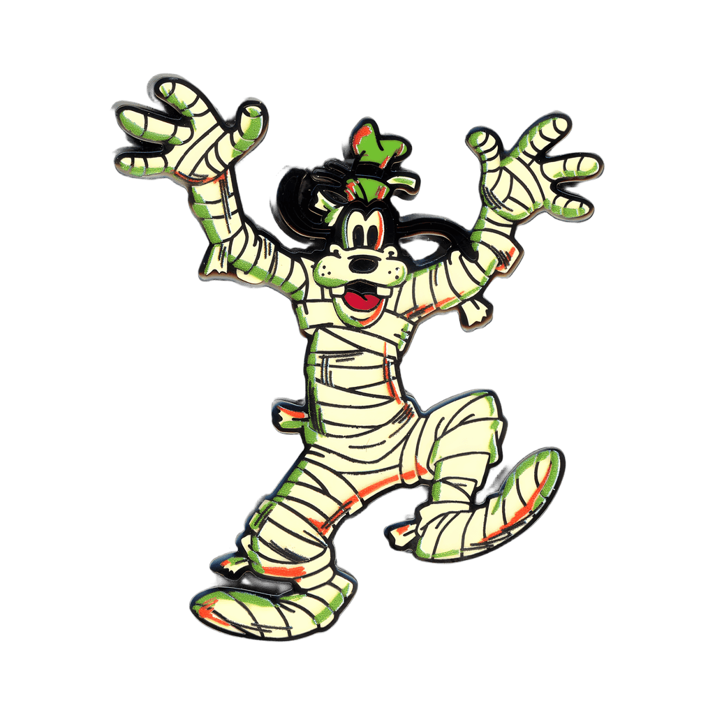 Goofy as a mummy Disney pin