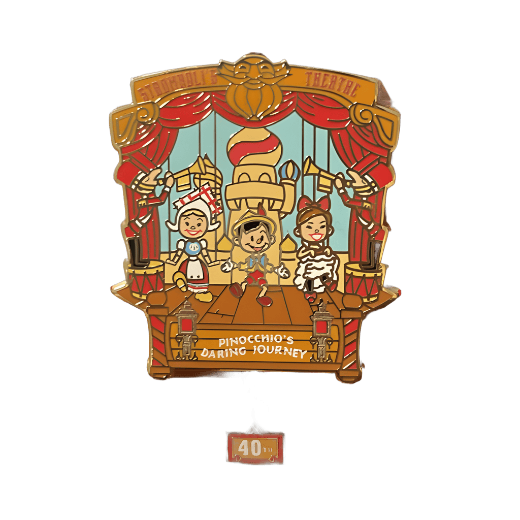 Pinocchio’s Daring Journey 40th Anniversary Disney pin
