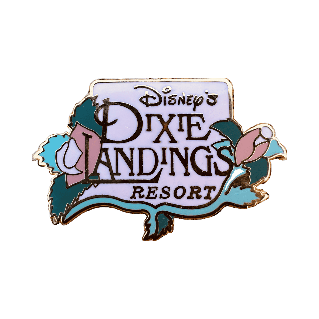 Older Dixie Landings Logo with Pink Magnolias Disney pin