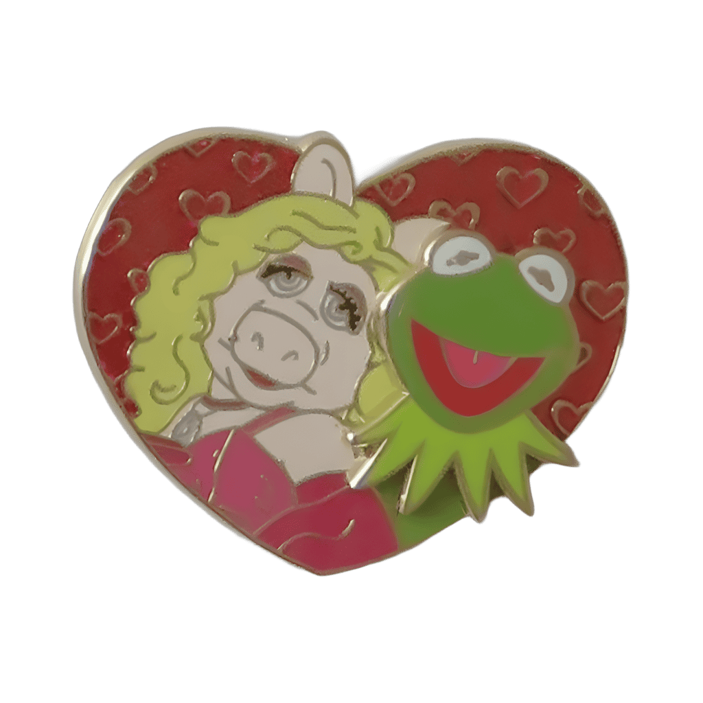 Miss Piggy and Kermit the Frog Disney pin