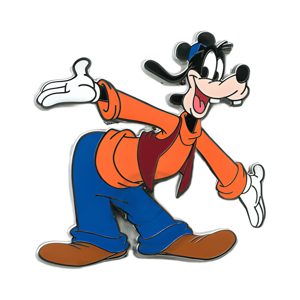 Goofy wearing a Mickey hat Disney pin