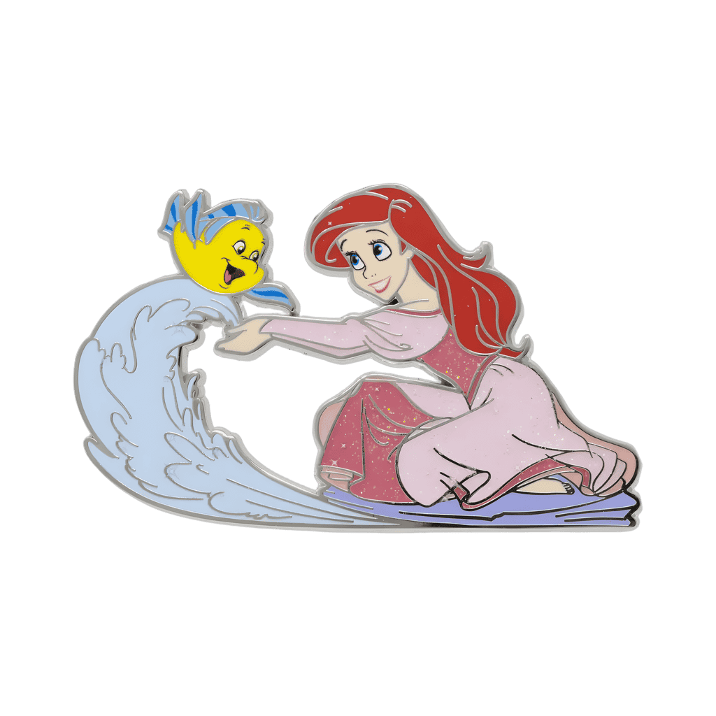 Disney Princess Ariel with Flounder Collectible Jumbo Disney pin