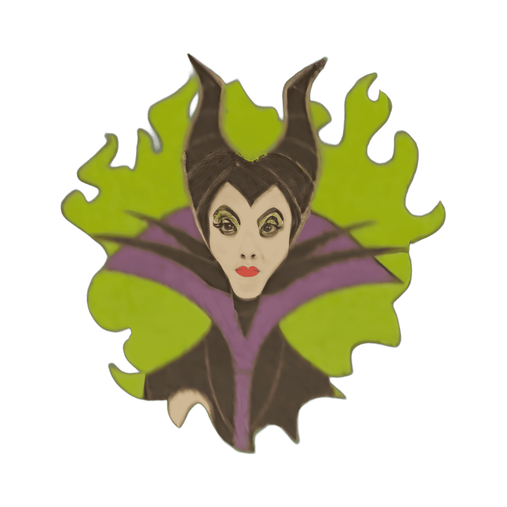 Maleficent w/ Green Flames Disney pin