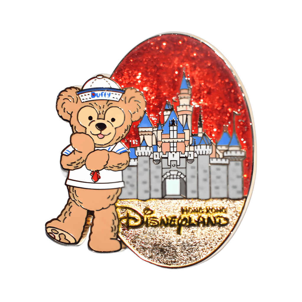 Duffy on a Red Background Disney pin