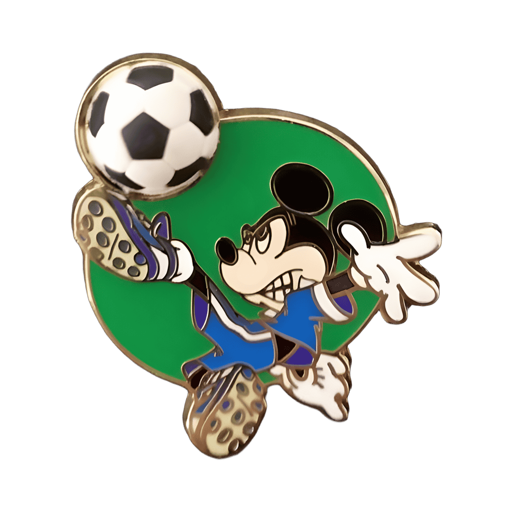 Pin Pursuit Map — Mickey with Free-D Soccer Ball Disney pin
