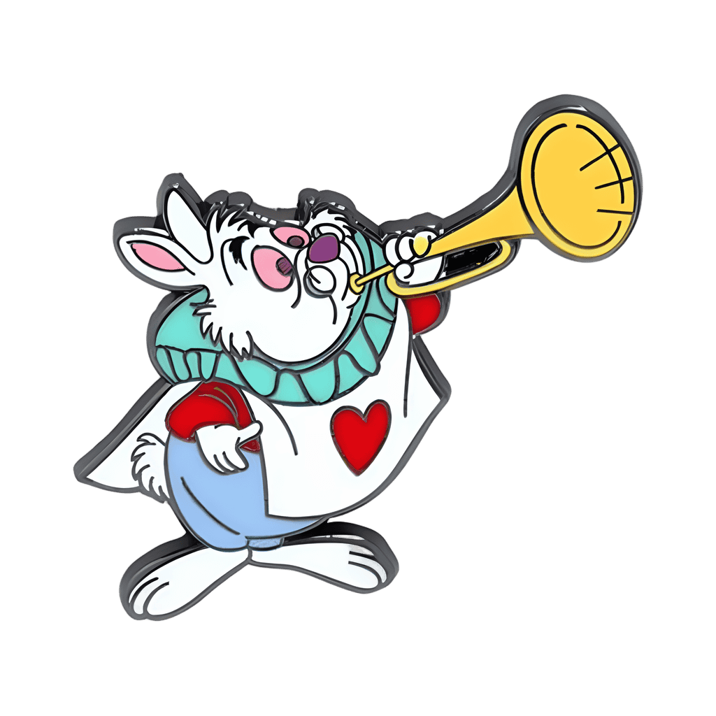 White Rabbit with Trumpet Disney pin