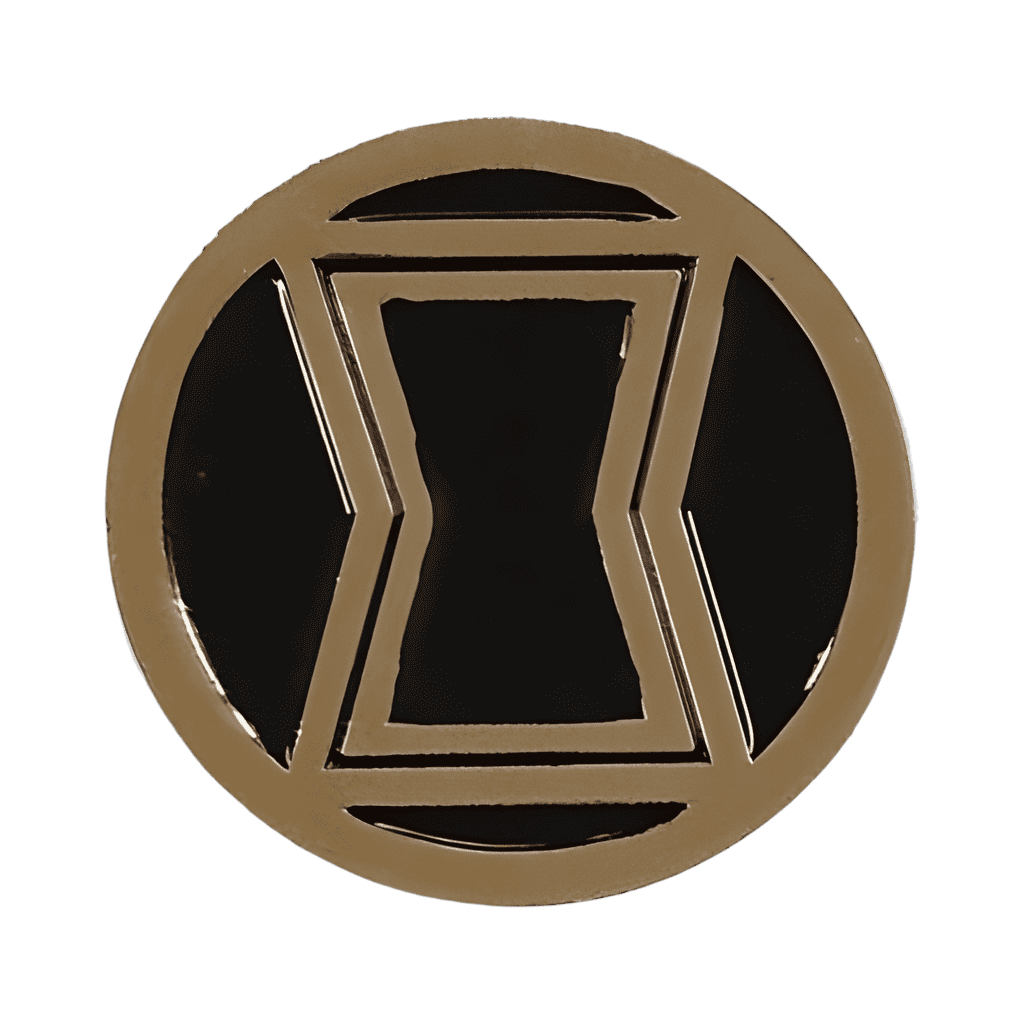 Black Widow Symbol Disney pin
