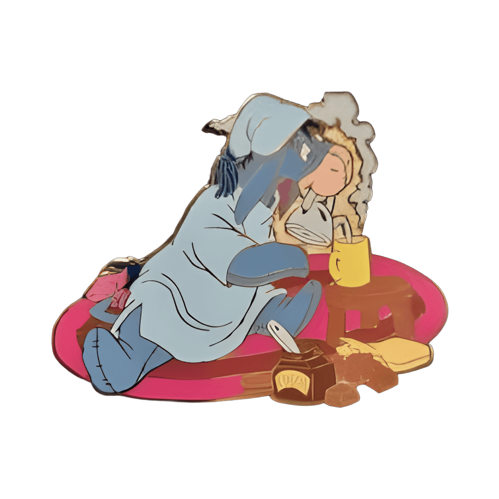 Eeyore Making Hot Cocoa Disney pin