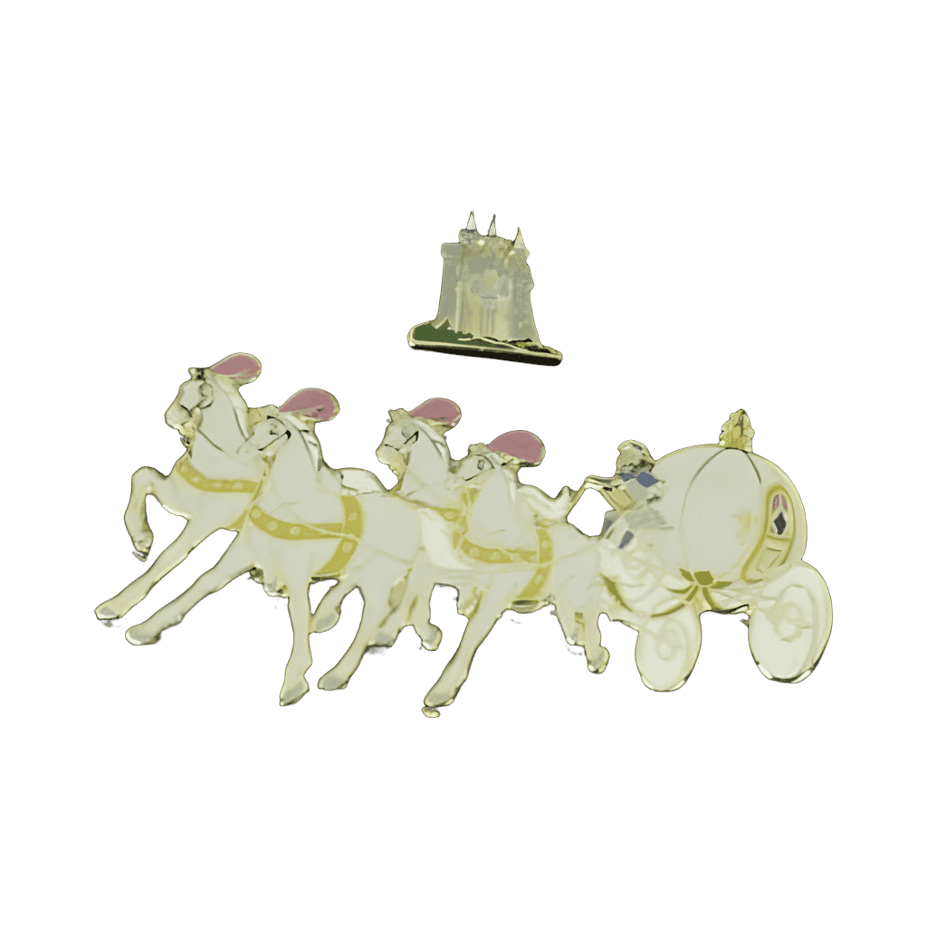 Cinderella Coach and Castle 2-Pin Set Disney pin