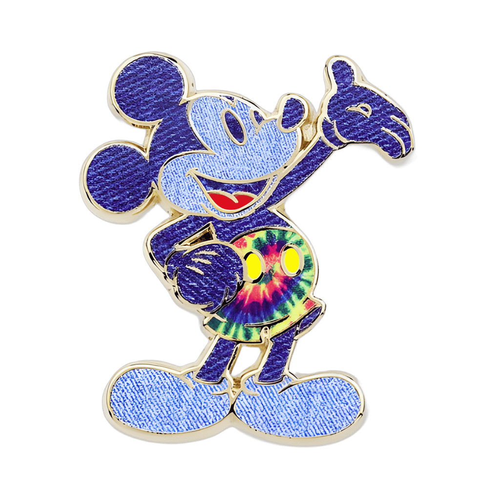 June Set - Tie Dye Denim Mickey Mouse Disney pin