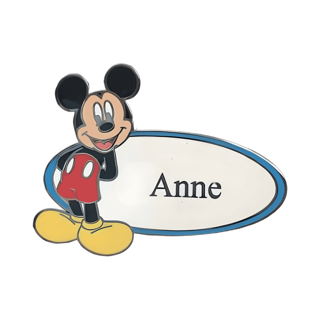 Mickey Mouse - Tag - Personalized Disney pin