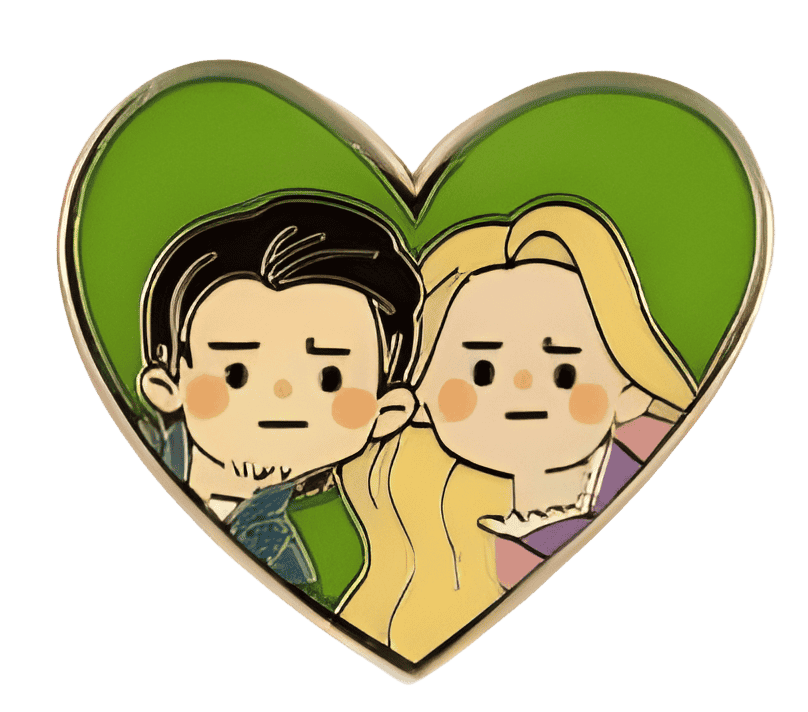 Rapunzel and Flynn Rider Disney pin
