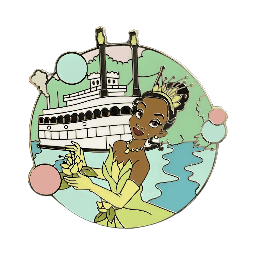 Tiana and Mark Twain Riverboat Disney pin