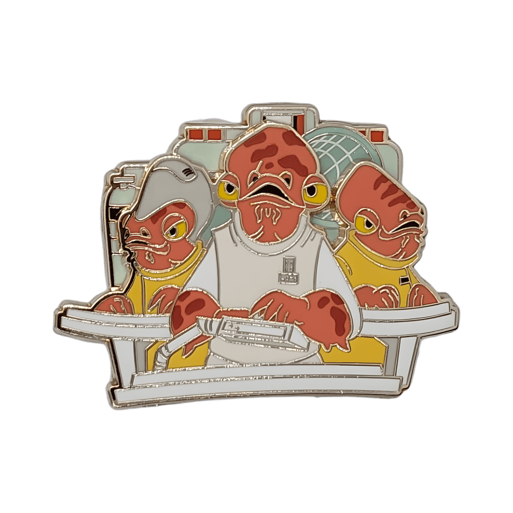 Admiral Ackbar and Mon Calamarians group 2/12 Disney pin