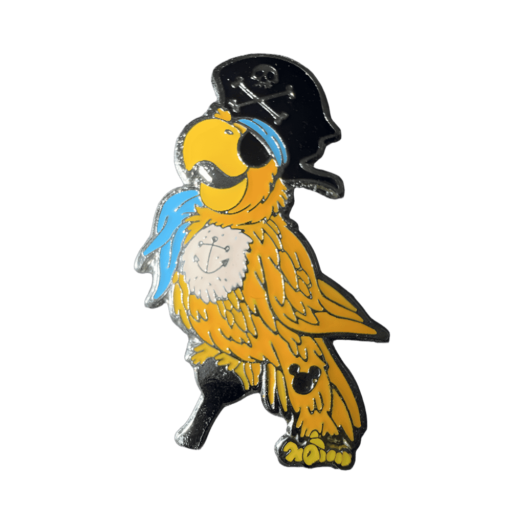 Yellow Pegleg Parrot Disney pin