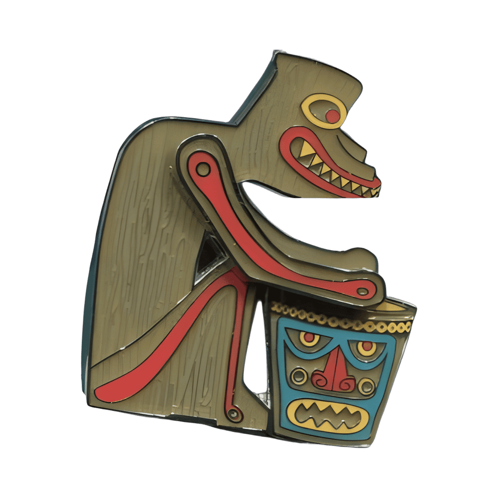 Tiki Drummer Disney pin