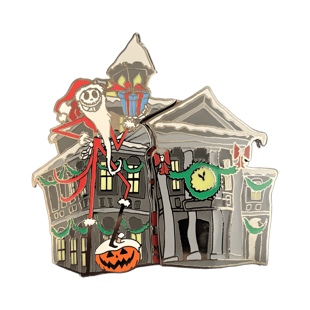 Haunted Mansion Holiday 2002 — Facade and Sandy Claws Jack Disney pin