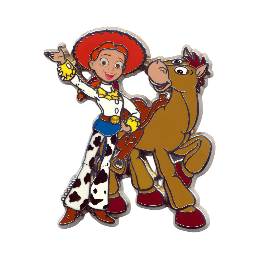 Jessie Standing Next to Bullseye Disney pin