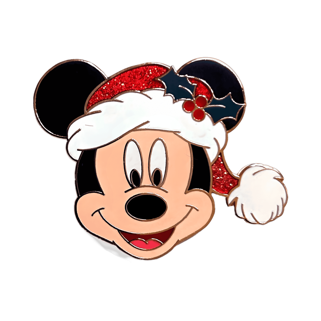 Santa Mickey (Glitter Hat) Disney pin