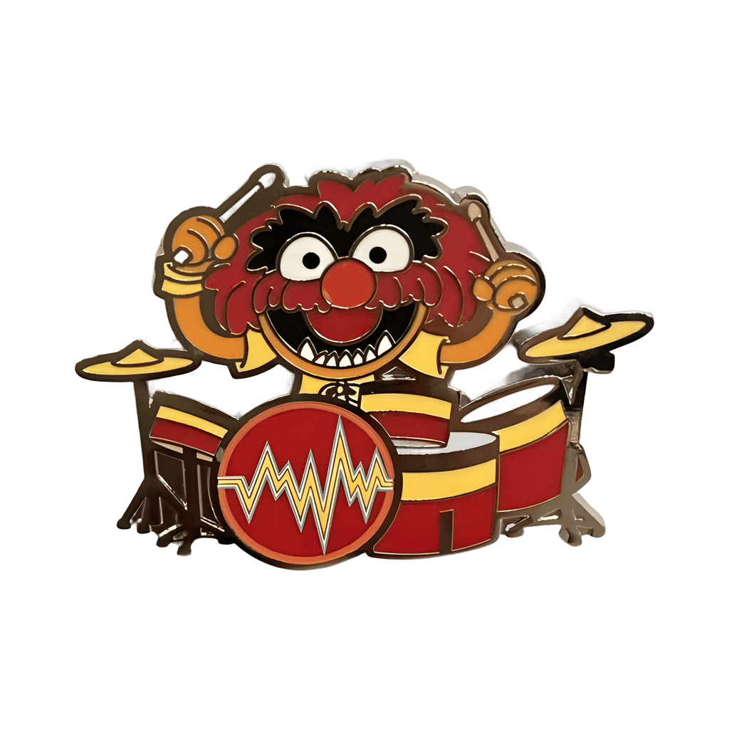 Animal Playing Drums Disney pin