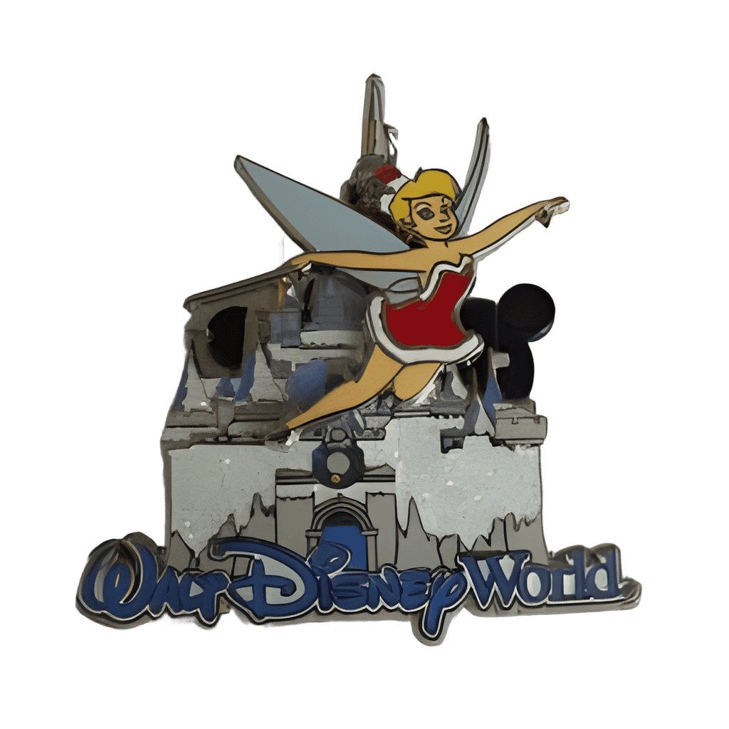 Holiday Tinker Bell with Cinderella's Castle Disney pin