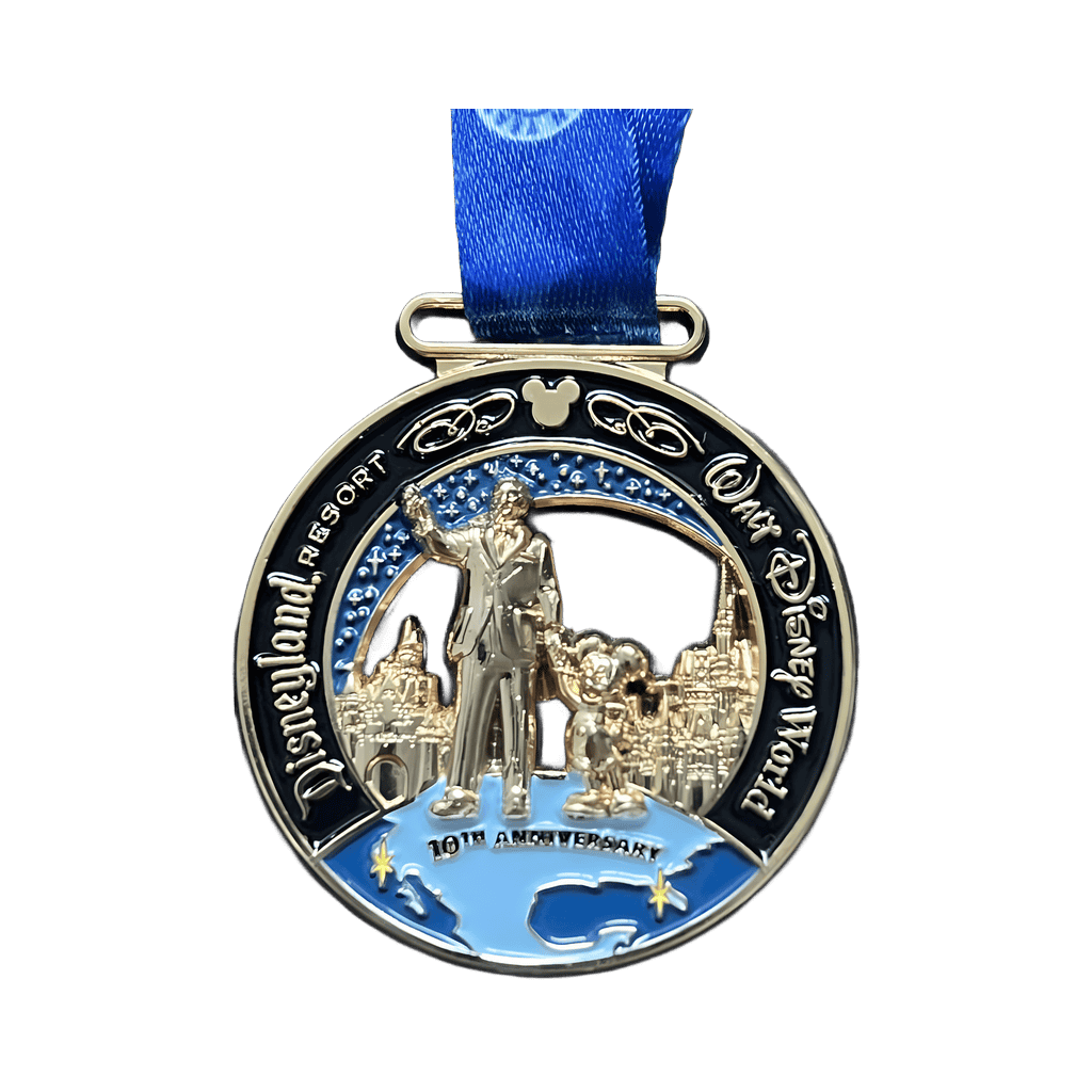 2017 Coast to Coast Challenge 10th Anniversary medal Disney pin