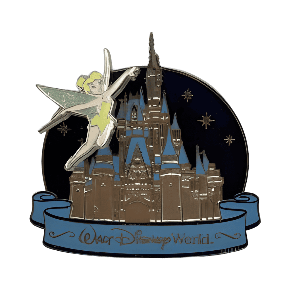 Tinker Bell Flying Over Cinderella Castle Disney pin