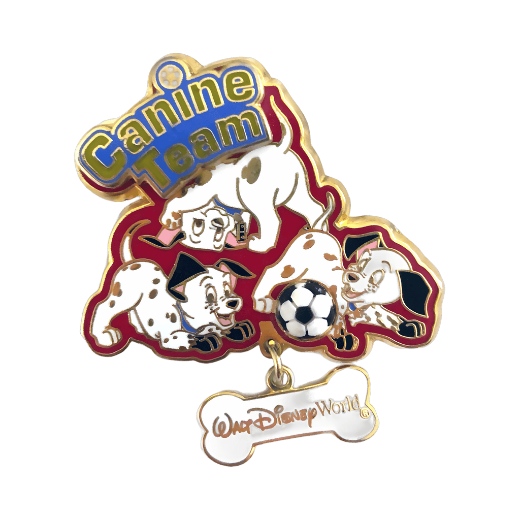Canine Team Dalmatians - 3D Soccer Ball - Dangle Disney pin