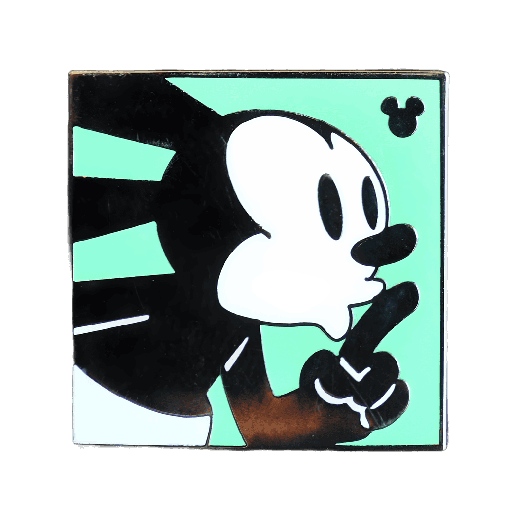 Shushing Oswald Disney pin