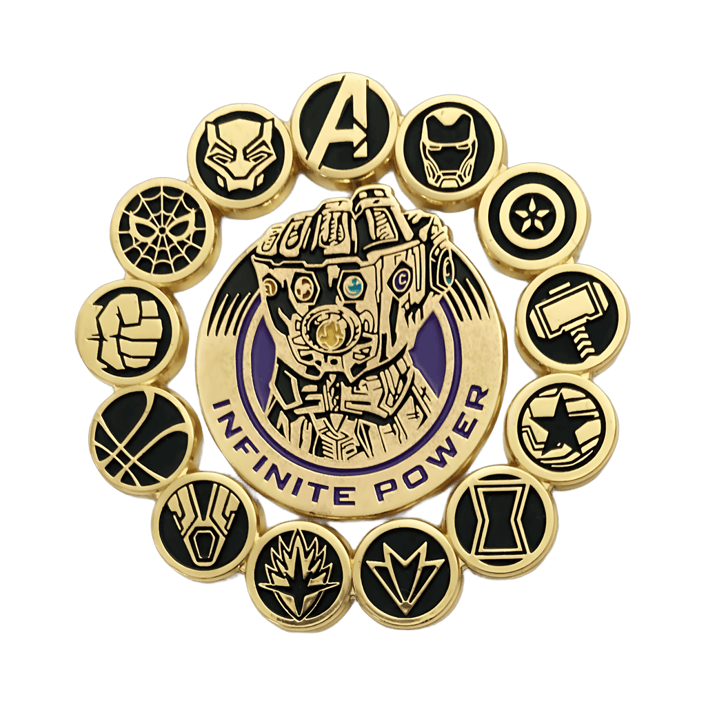 Avengers Icons/Infinity Guantlet Infinite Power 2 Pin Set Disney pin