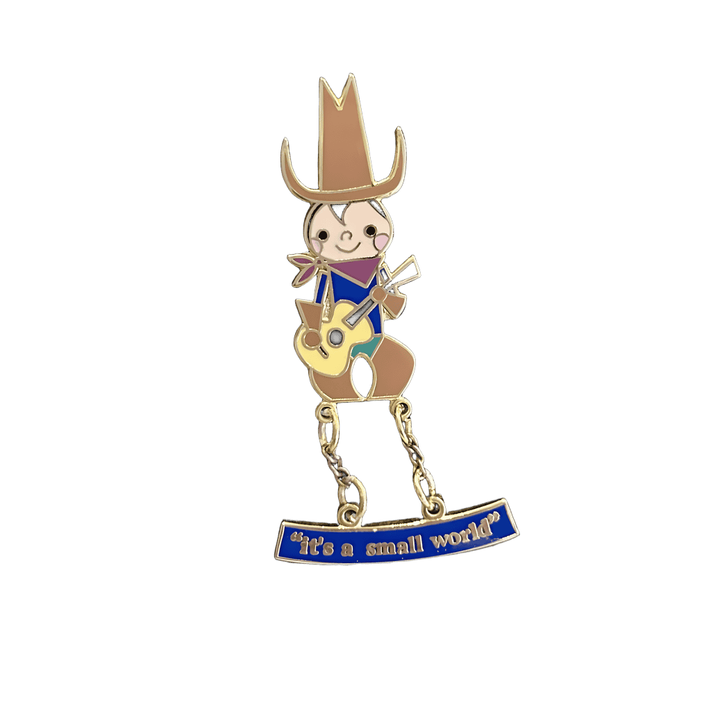 Cowboy with Guitar Dangle Disney pin